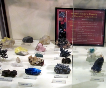 MHM display illustrating diversity of crystal systems.